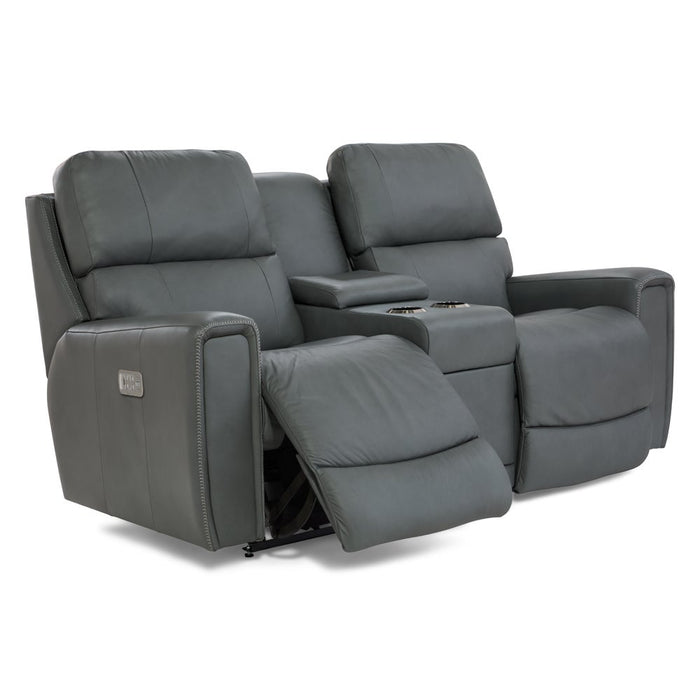 Apollo Power Reclining Sofa w/ Console Headrest & Lumbar