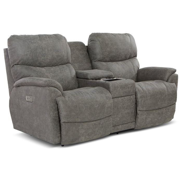 Trouper Power Reclining Loveseat w/ Headrest, Lumbar & Console