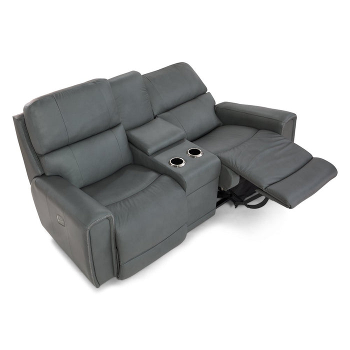 Apollo Power Reclining Sofa w/ Console Headrest & Lumbar