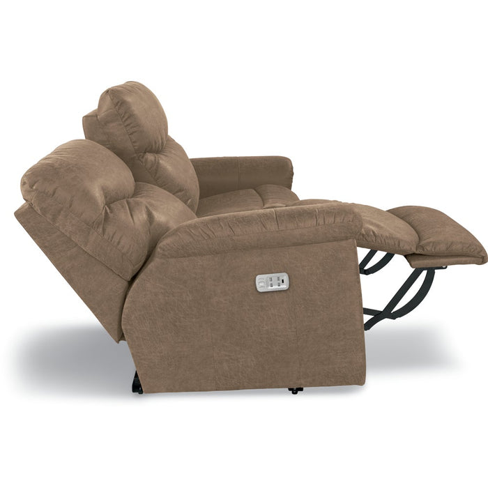 James Power Reclining Loveseat w/ Headrest & Lumbar