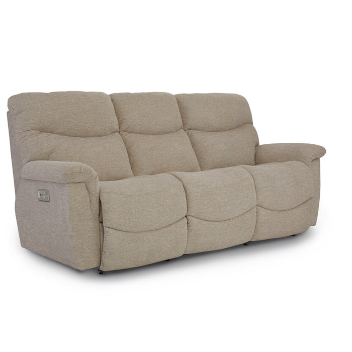 James Power Reclining Sofa w/ Headrest & Lumbar