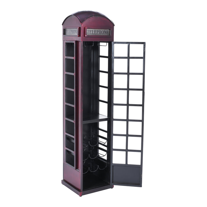 Telly Vintage Telephone Booth Bar