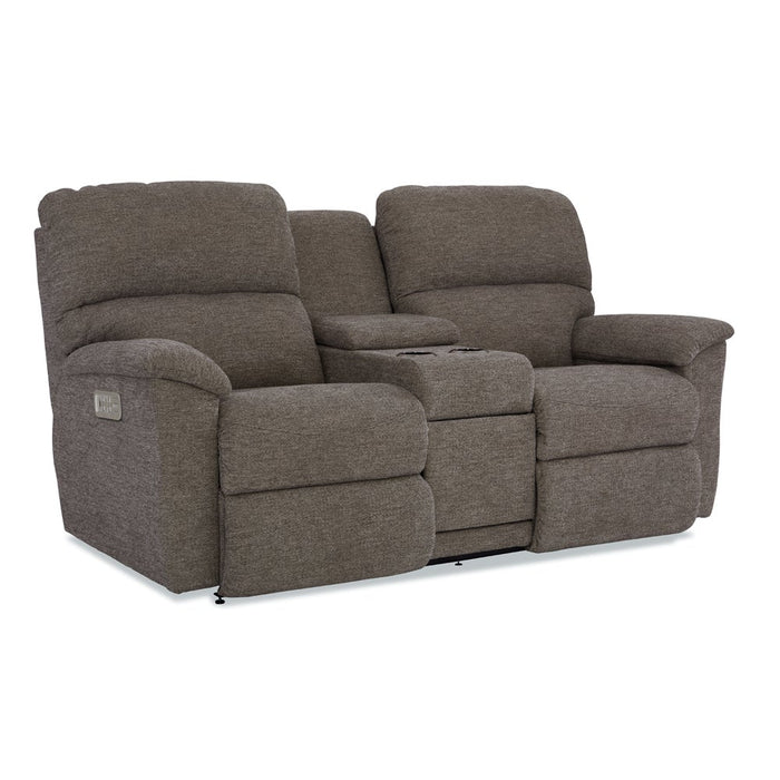 Brooks Power Reclining Sofa w/ Console Headrest & Lumbar