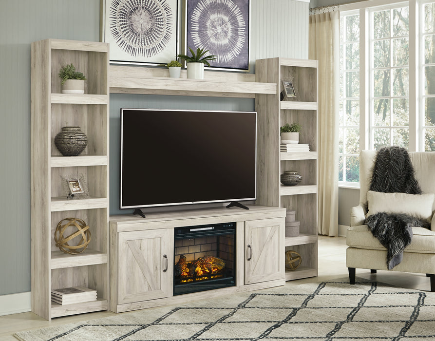 Bellaby 4-Piece Entertainment Center with Electric Fireplace