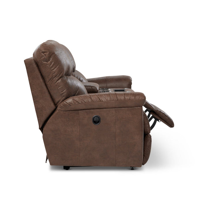 James Reclining Loveseat w/ Console