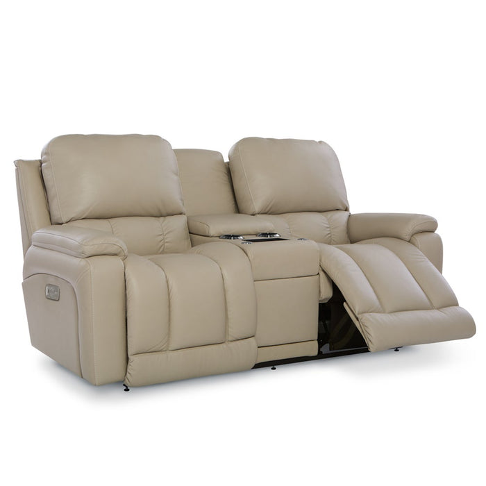 Greyson Power Reclining Loveseat w/ Headrest, Lumbar & Console