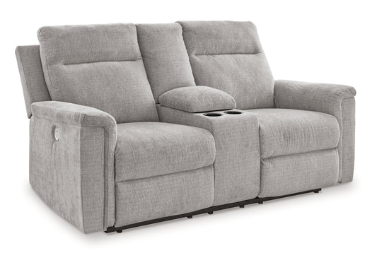 Barnsana DBL REC PWR Loveseat w/Console