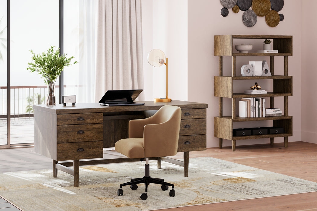 Austanny Home Office Desk with Chair and Storage