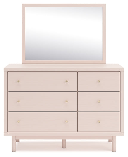 Wistenpine Twin Upholstered Panel Bed with Mirrored Dresser, Chest and 2 Nightstands