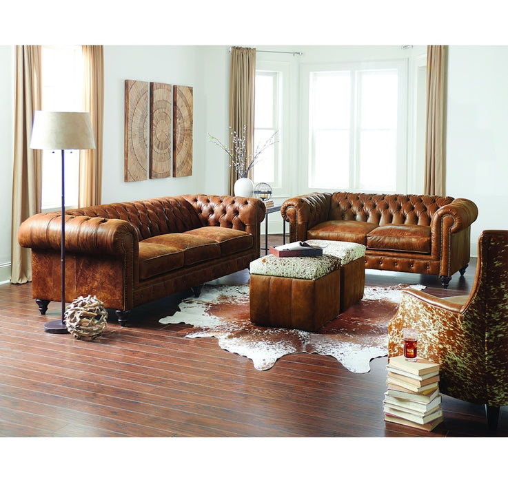 2R06LNR Rondell Leather Loveseat