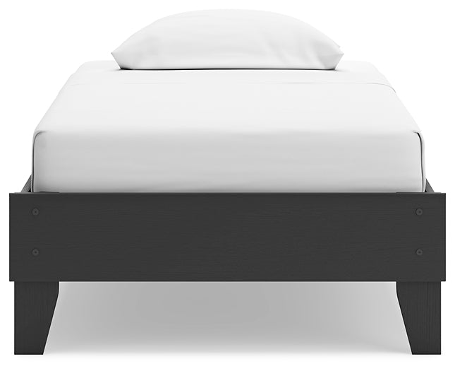 Socalle Twin Platform Bed with Dresser, Chest and Nightstand