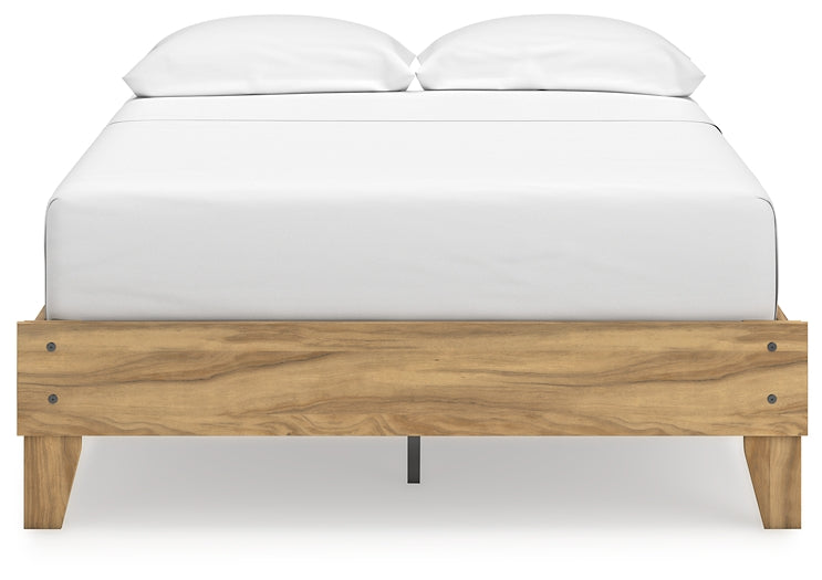 Bermacy Full Platform Bed with Dresser, Chest and 2 Nightstands