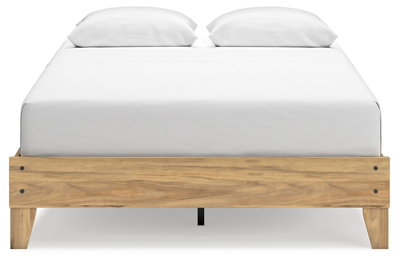 Bermacy Queen Platform Bed with Dresser and Nightstand