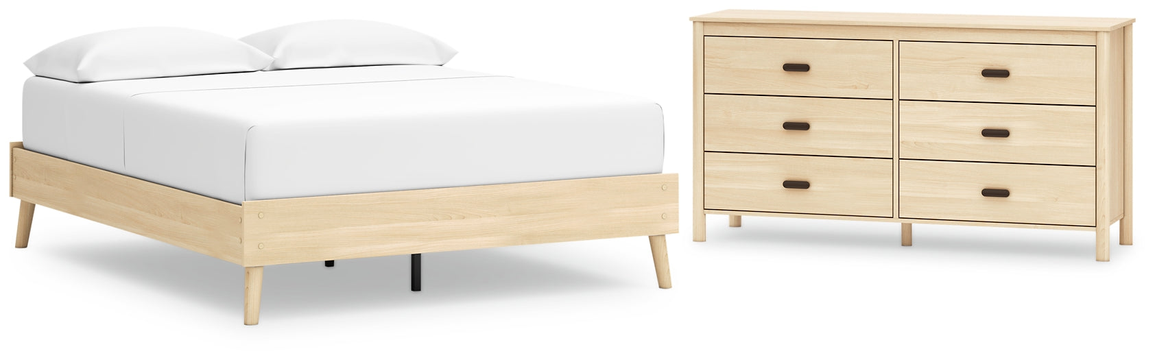 Cabinella Queen Platform Bed with Dresser