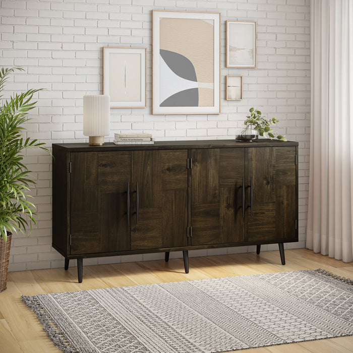 Colhane Parquet 4 Door Accent Cabinet