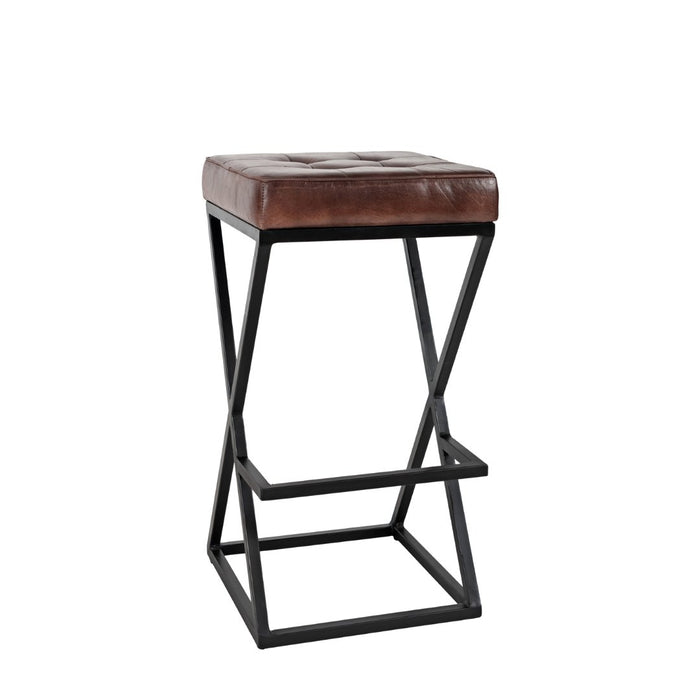 Brooks Leather Counter Stool