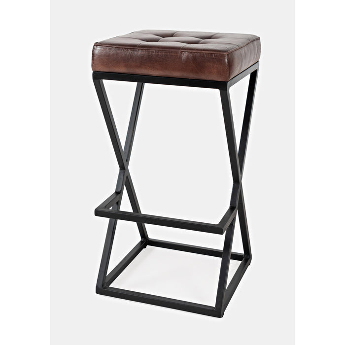 Brooks Leather Counter Stool