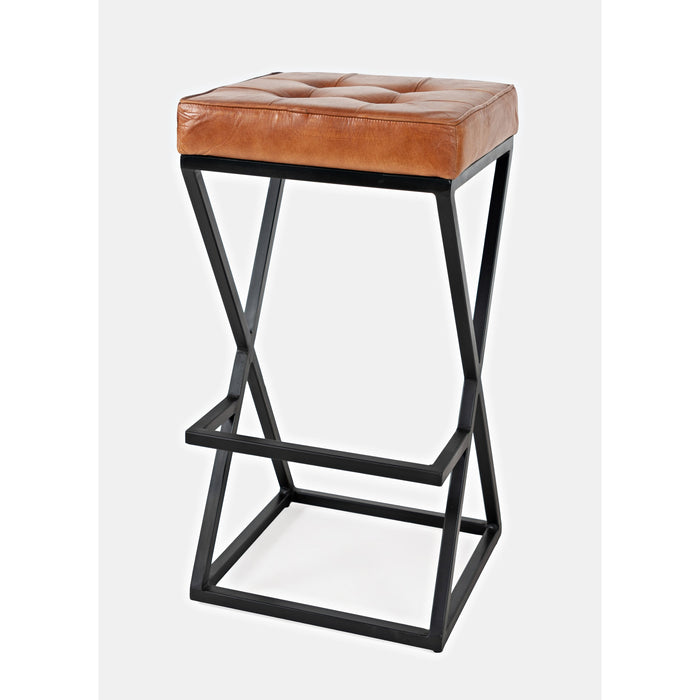 Brooks Leather Counter Stool