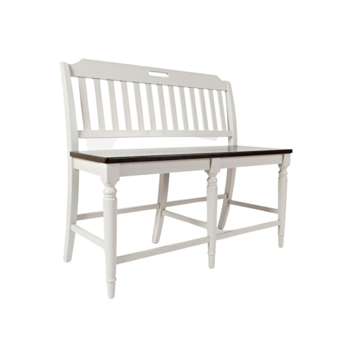 Orchard Park Slatback Counter Bench