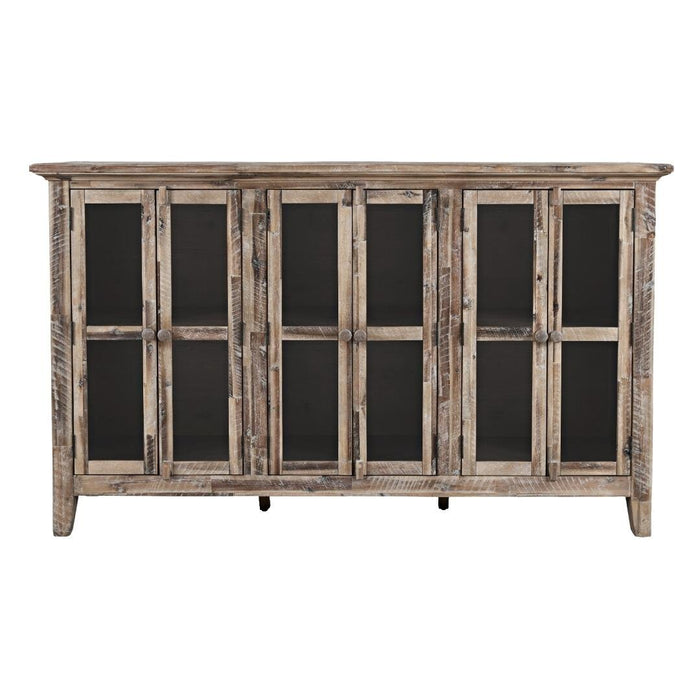 Rustic Shores 6 Door Accent Cabinet