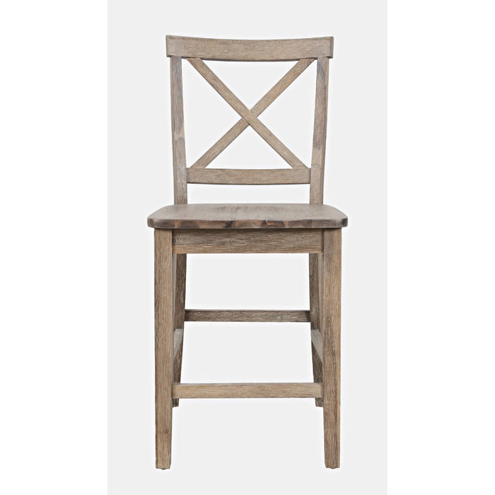 Eastern Tides X Back Counter Stool