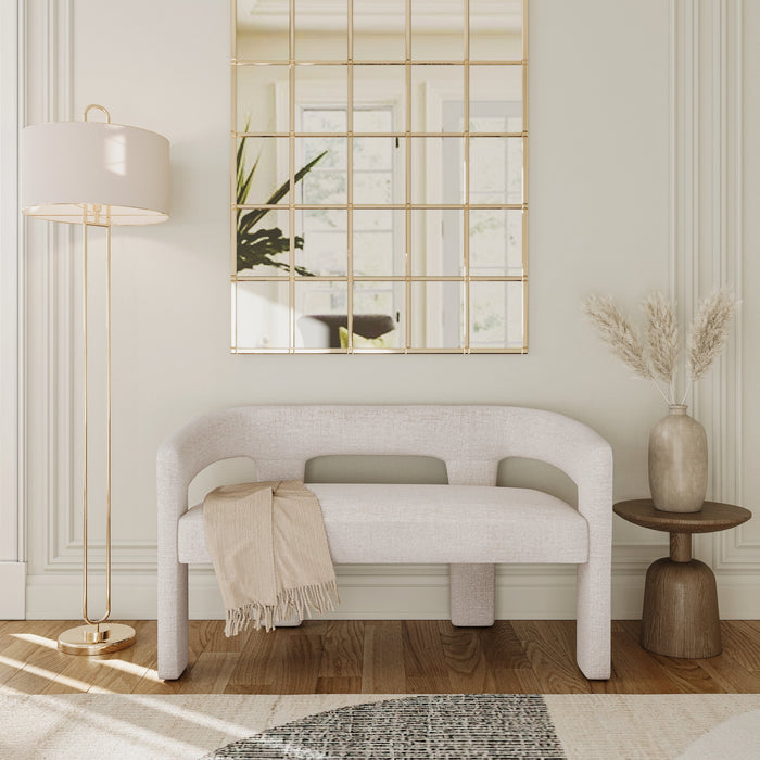 Gwen Open-Back Upholstered Bench