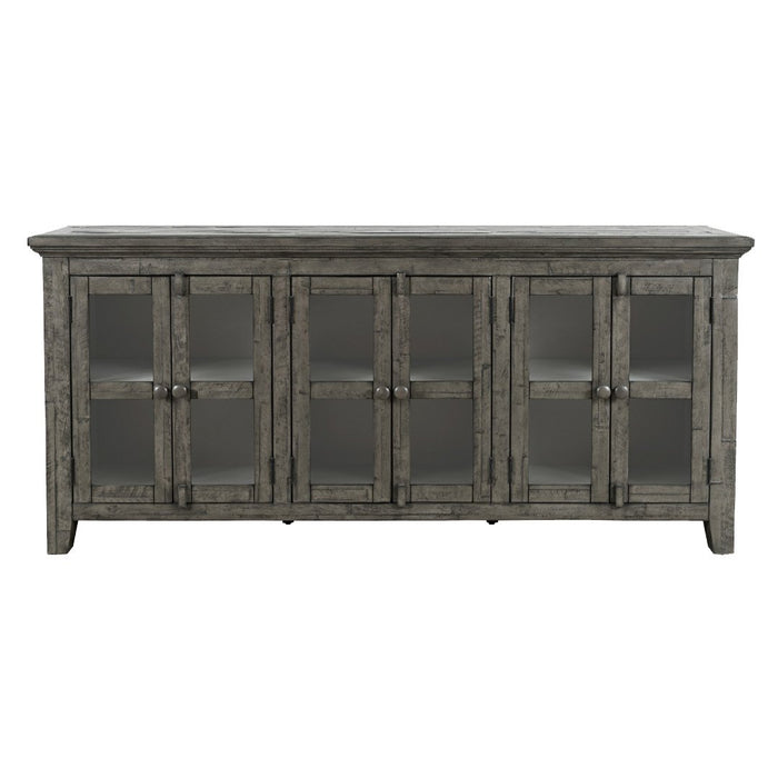 Rustic Shores 6 Door Low Accent Cabinet