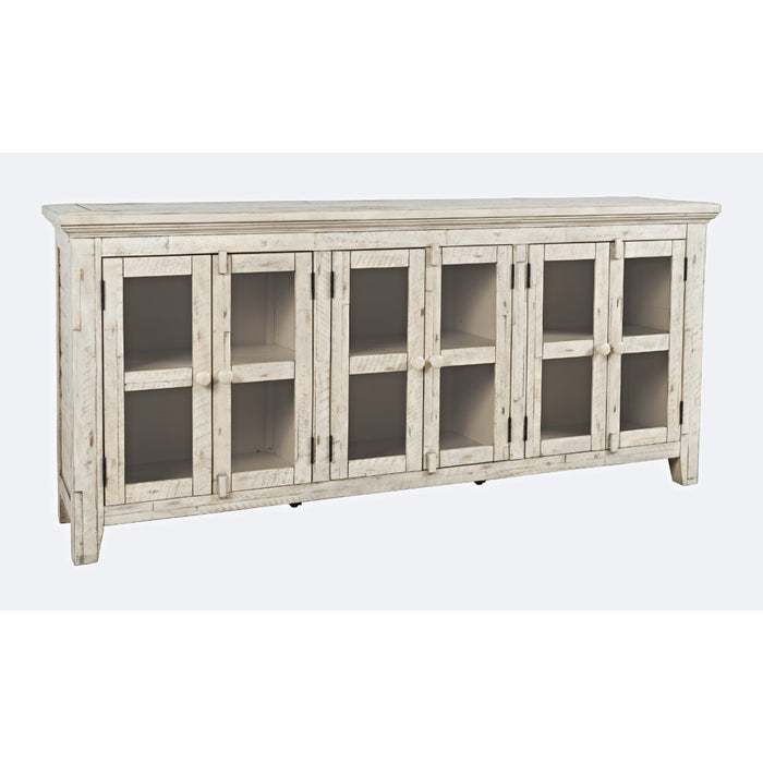 Rustic Shores 6 Door Low Accent Cabinet