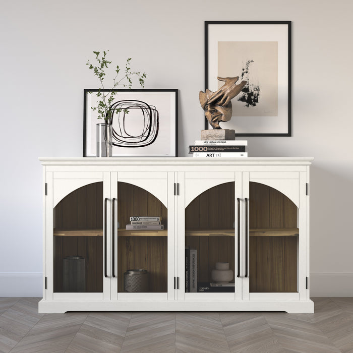 Archdale Gothic Arch 4 Door Accent Cabinet