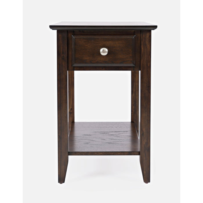 Espresso Chairside Table