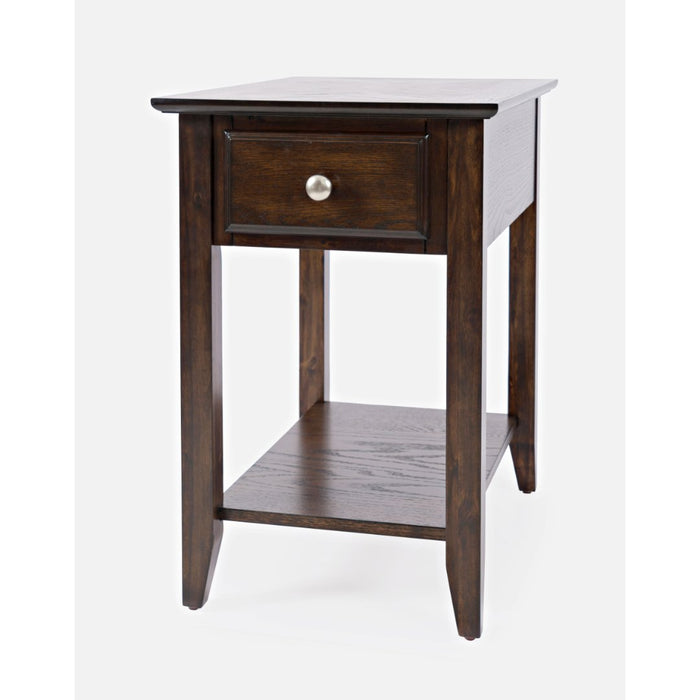 Espresso Chairside Table