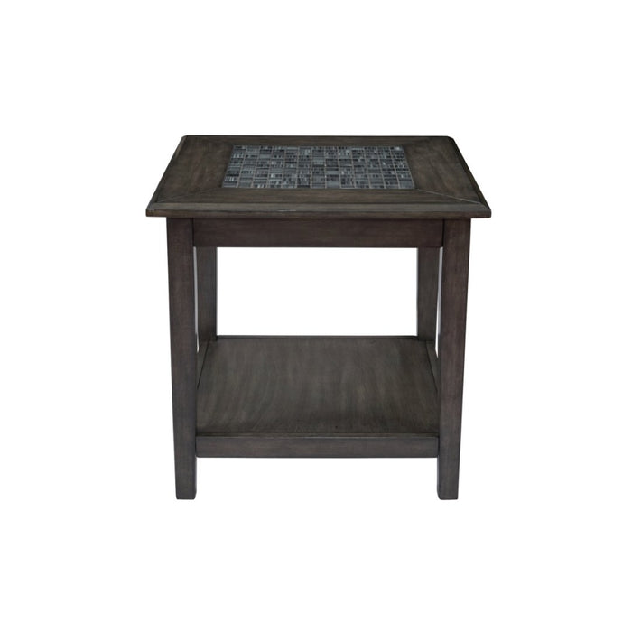 Grey Mosaic End Table