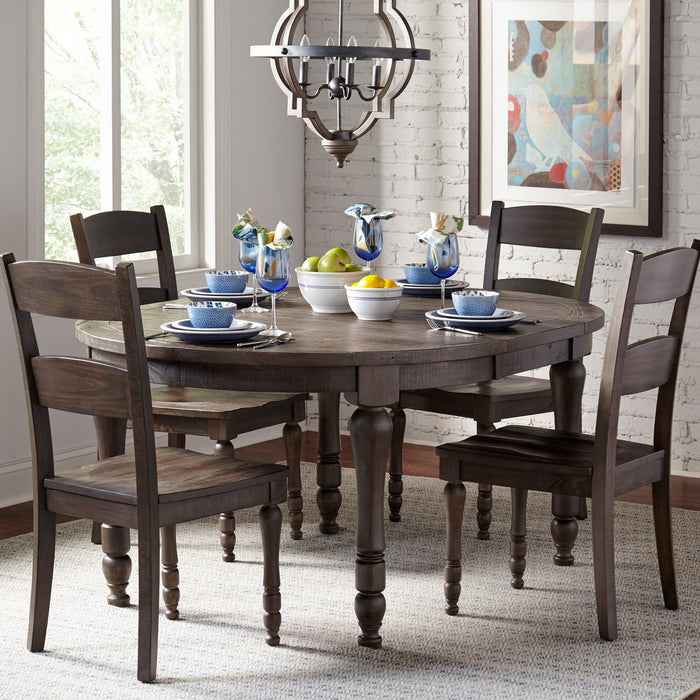 Madison County Round to Oval Dining Table