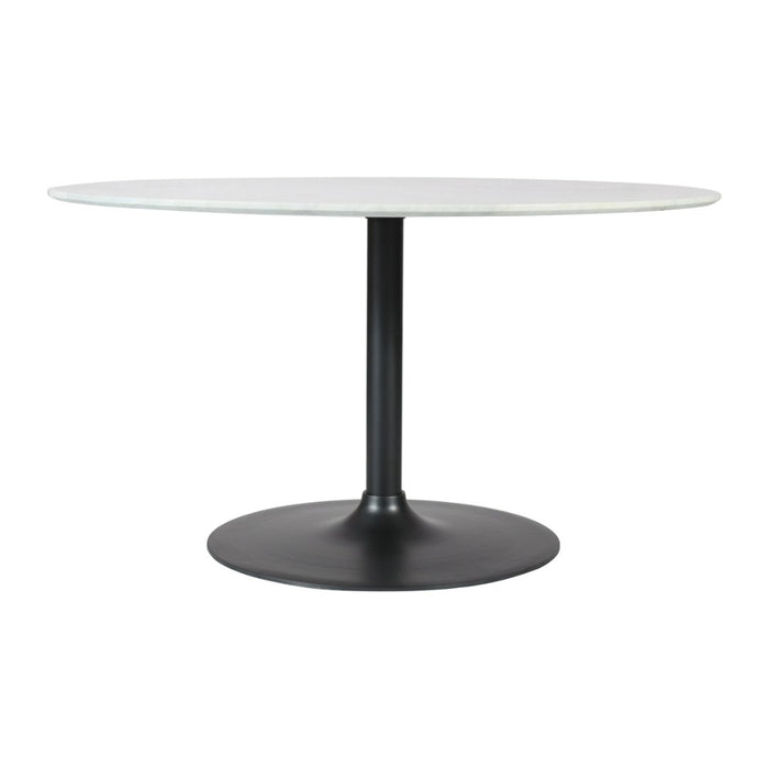 Rowan 54" Round Marble Pedestal Dining Table