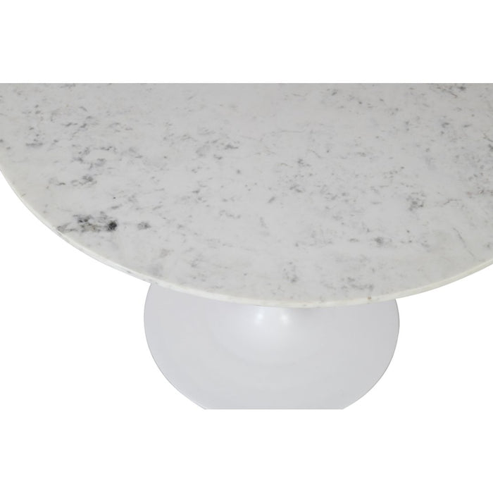 Rowan 54" Round Marble Pedestal Dining Table