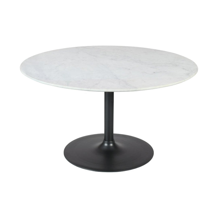 Rowan 54" Round Marble Pedestal Dining Table