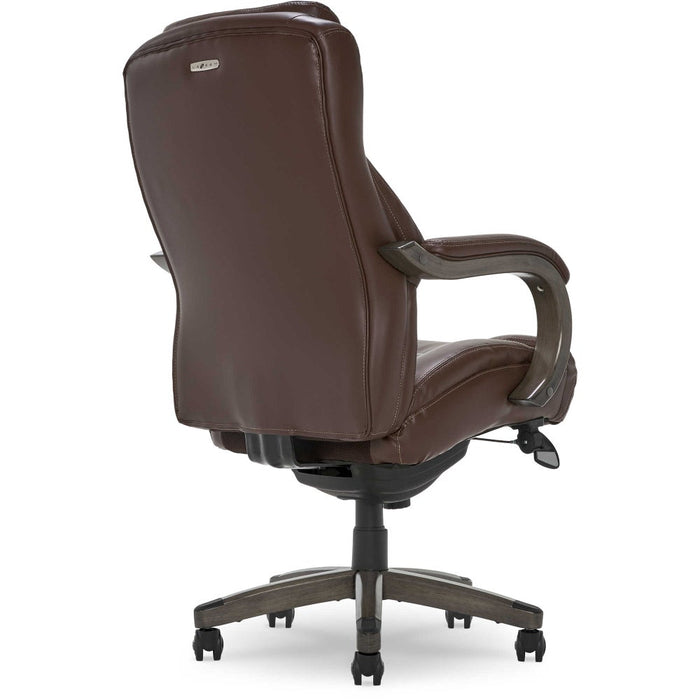 Delano Big & Tall Executive Office Chair, Chestnut Brown with Distressed Wood