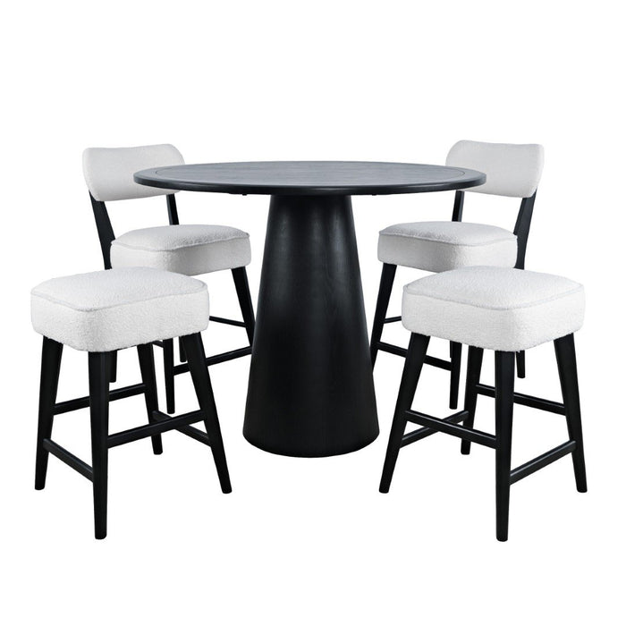 Nash 45" Counter Dining Black Table Kit