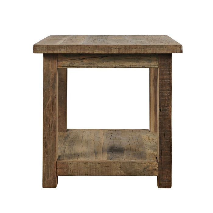 Reclamation Salvaged Wood End Table