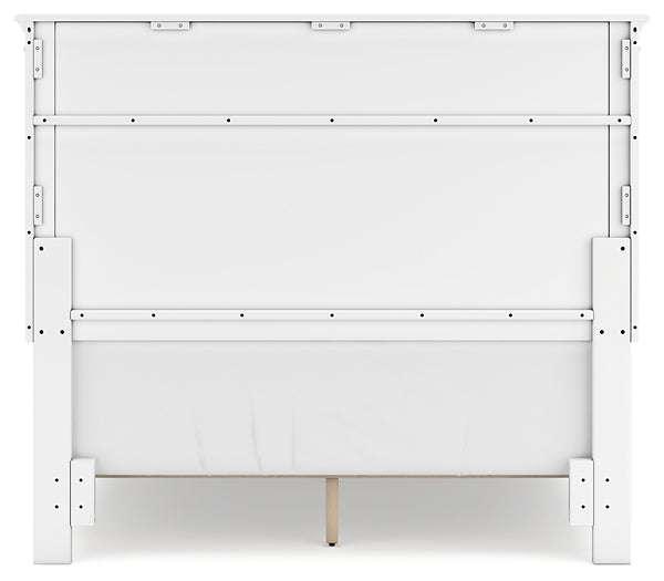 Fortman Full Panel Bed with Mirrored Dresser and Chest